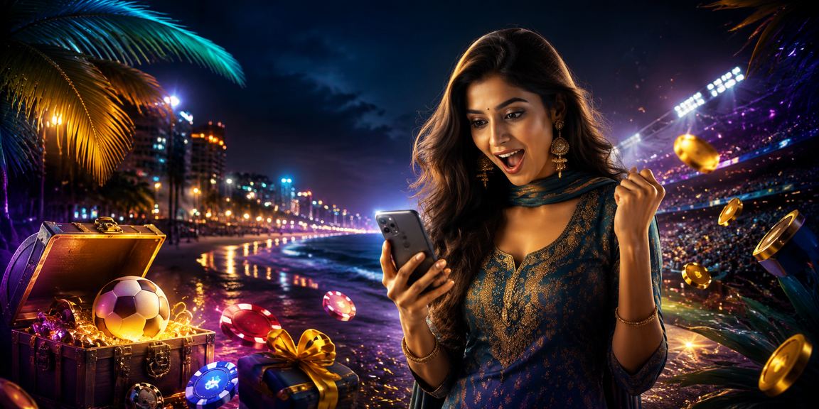 Mobile casino app showing login screen in Mumbai